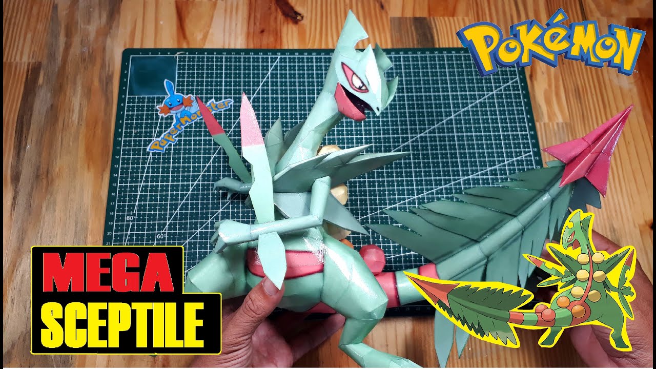 MEGA Sceptile  | Pokemon PaperCraft | modelo de papel | 종이 모델 | 紙モデル