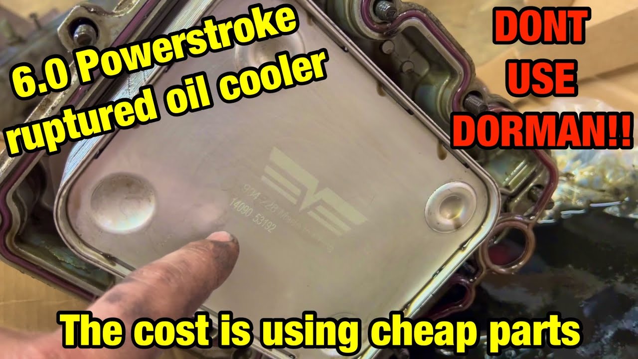 6.0 ruptured oil cooler + Bullet proof diesel water pump,Mishimoto coolant filtration
