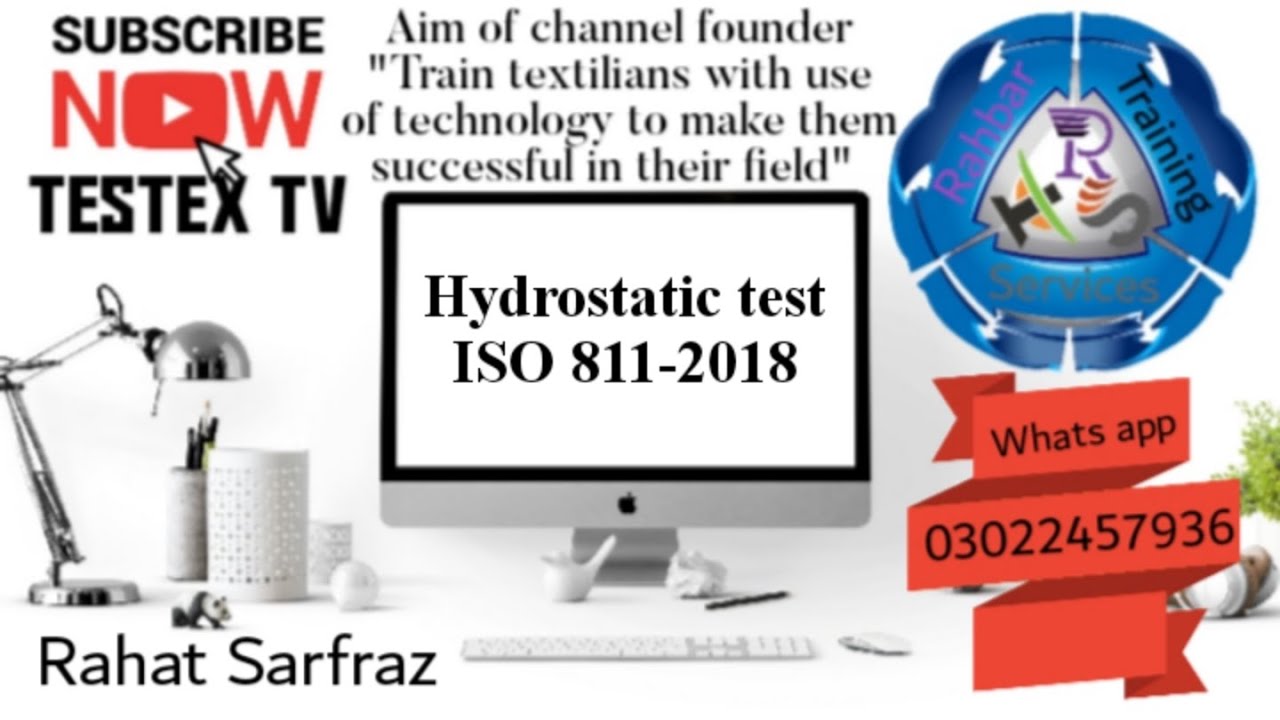 Hydrostatic test | ISO 811-2018 | Textile testng #testextv #rahatsarfraz #rahbartrainingservices