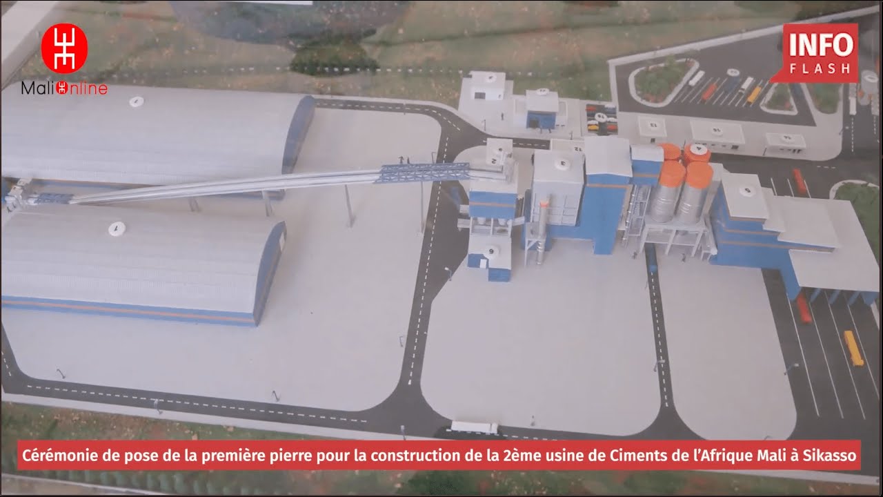 POSE DE LA PREMIÈRE PIERRE POUR LA CONSTRUCTION DE LA DEUXIÈME USINE CIMAF MALI À SIKASSO