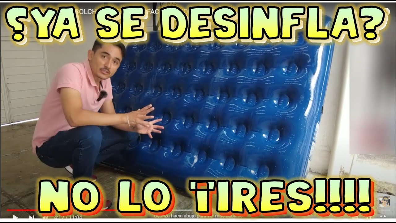 ASI SE COMPONE UN COLCHON INFLABLE || FACIL, RAPIDO Y EFICIENTE || TUTORIAL DE PARCHADO