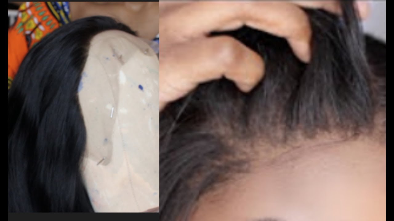 Plucking a frontal naturally and easy ft angel grace hair