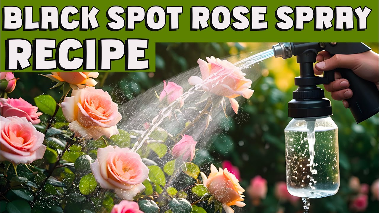 BLACK SPOT rose spray recipe. Organic, Effective store cupboard ingredients.