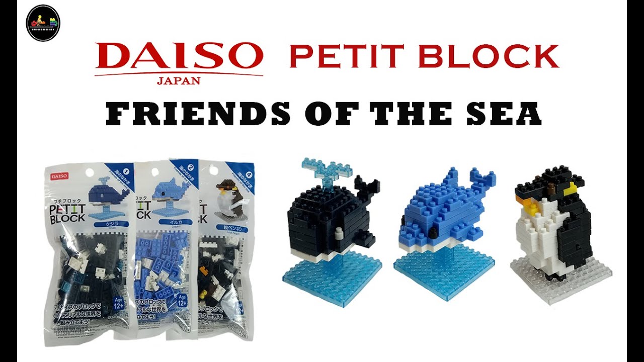 DAISO PETIT BLOCK FRIENDS OF THE SEA SERIES