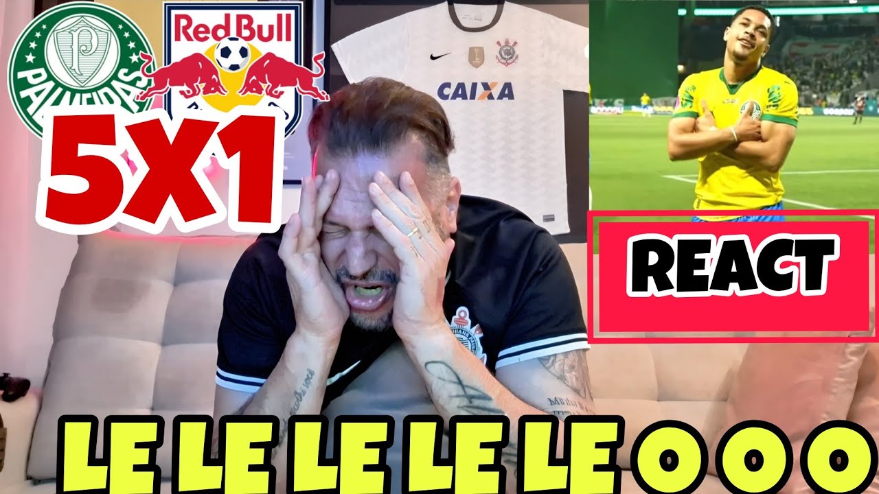 REACT PALMEIRAS 5X1 BRAGANTINO  | NÃO AGUENTO MAIS A MUSIQUINHA !!!
