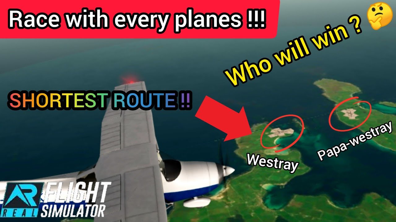 Racing in RFS (SHORTEST route of the world !!) from Cessna-172 to A380