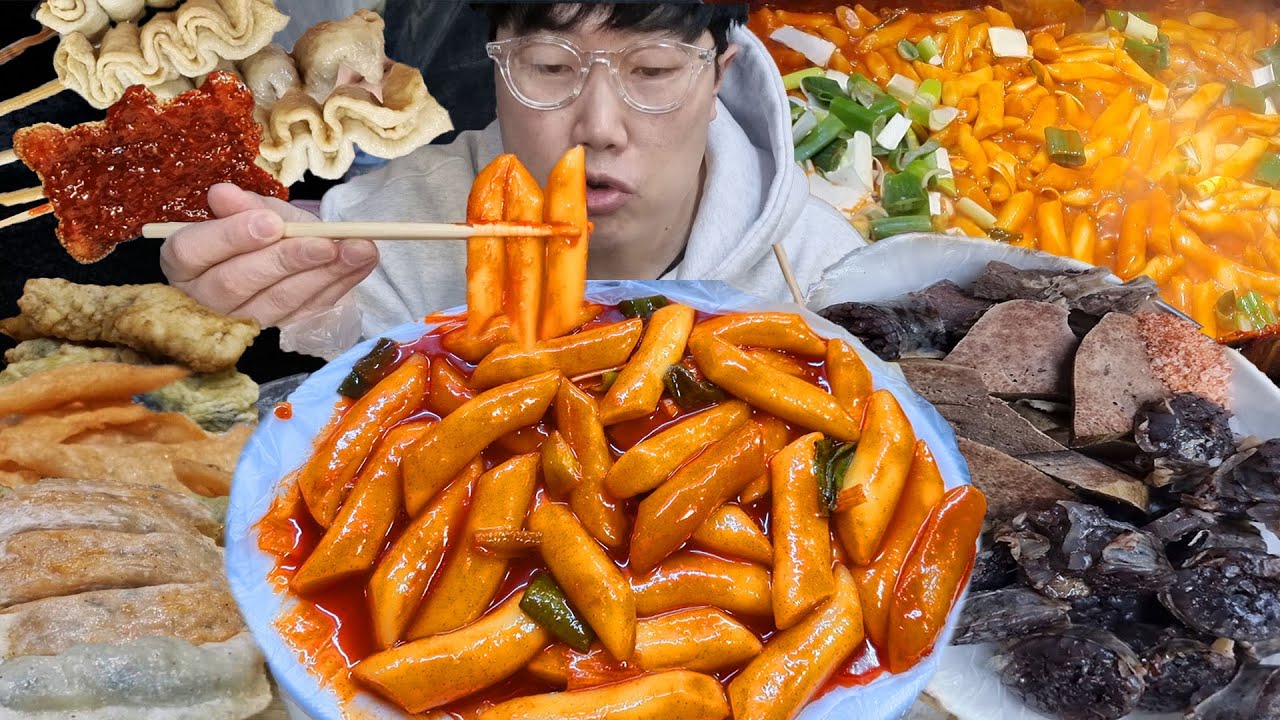 24시간 길거리 떡볶이 순대 어묵 만두 튀김 돈까스..새벽 3시인데 줄서서 먹는다구? 야식이 먹방