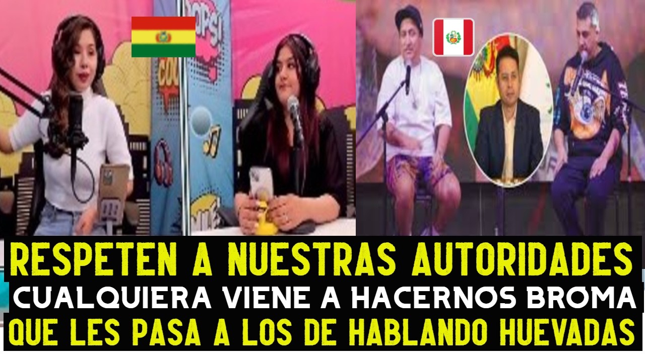 COMUNICADORAS BOLIVIANAS REACCIONAN INCOMODAS CONTRA HABLANDO HUEVADAS POR BROMA A SU VICEPRESIDENTE