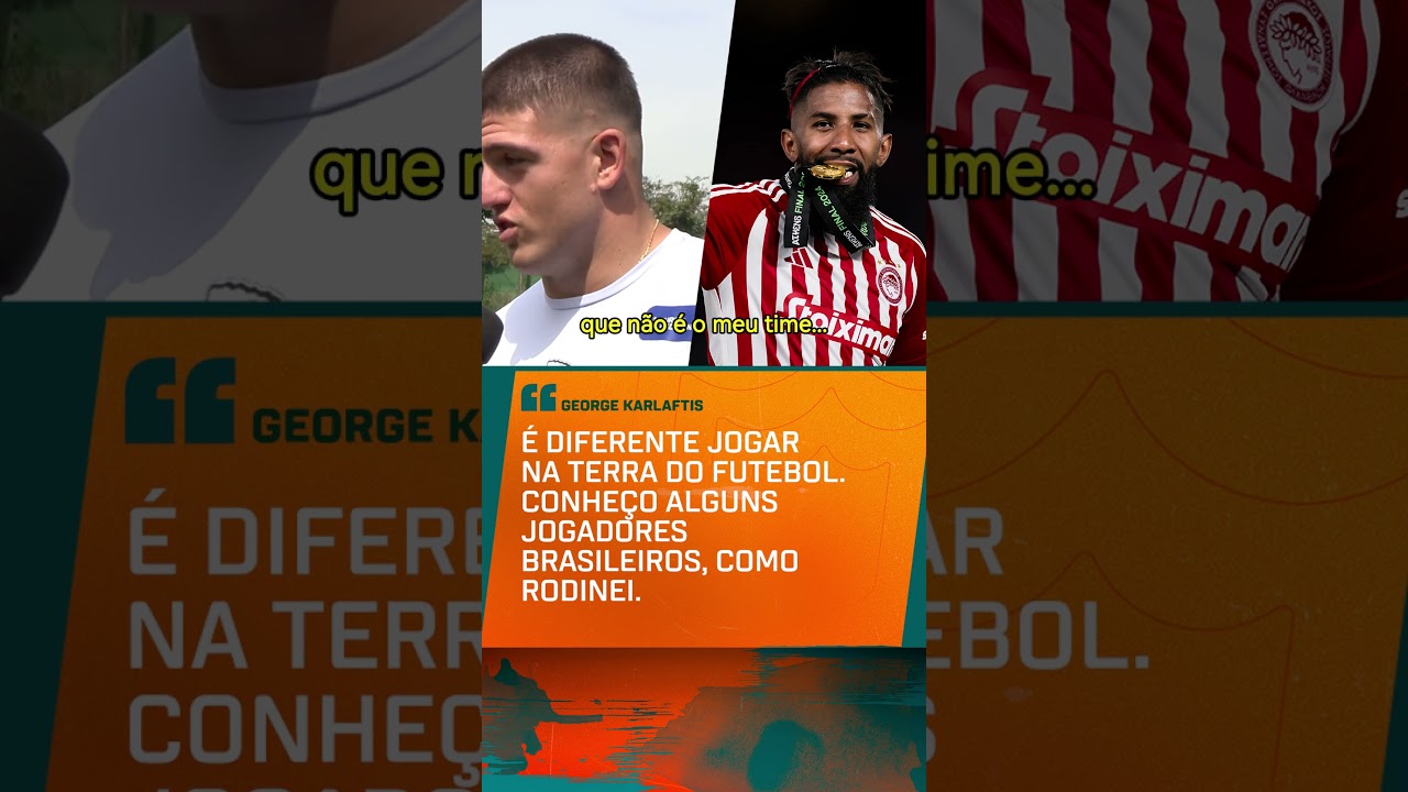 George Karlaftis, grego dos Chiefs, falou sobre jogar no Brasil e citou Rodinei  #shorts
