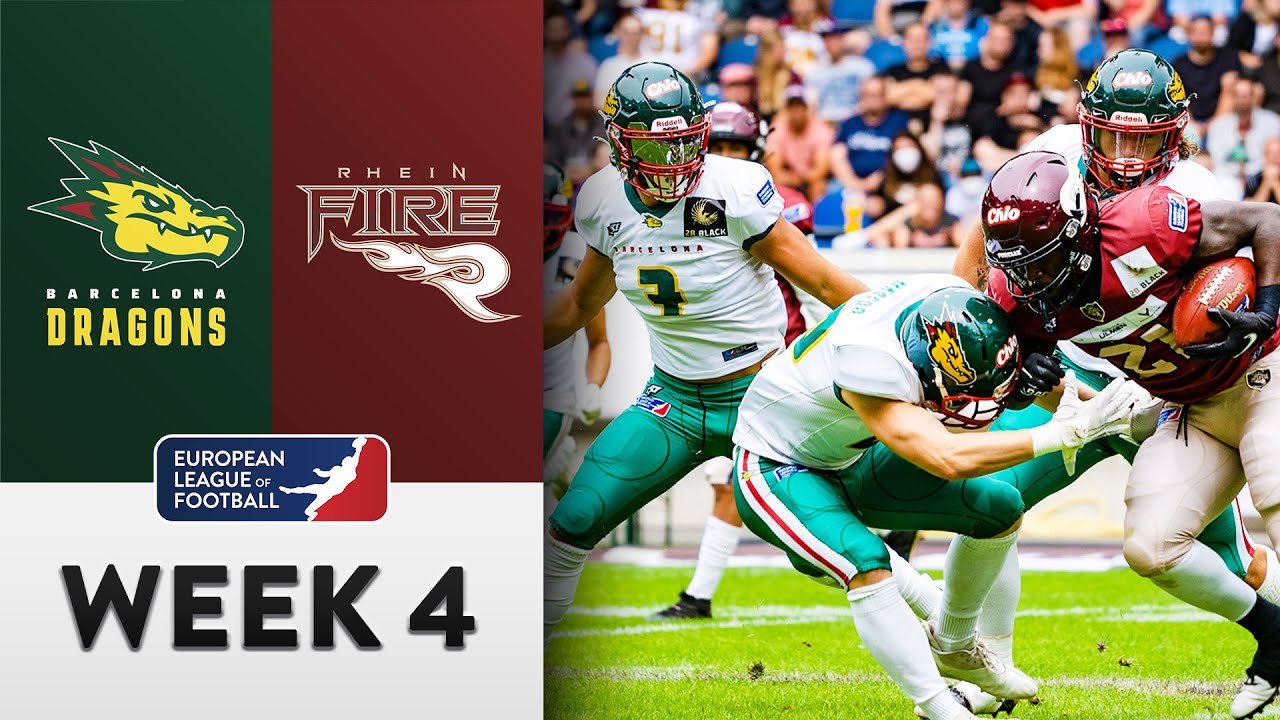 Barcelona Dragons @ Rhein Fire Highlights | Week 4 | Season 2