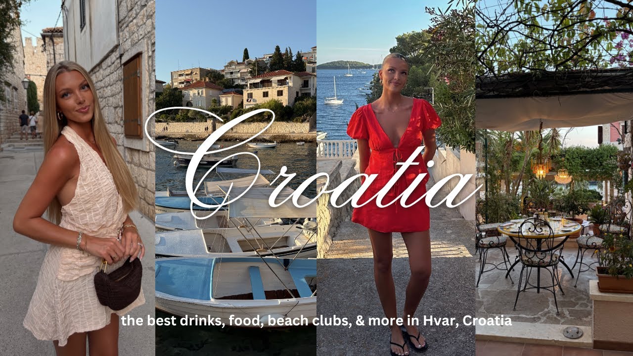 travel diaries: summer by the sea in hvar, croatia 🦪🐟 cafes, dinners, beach clubs & more