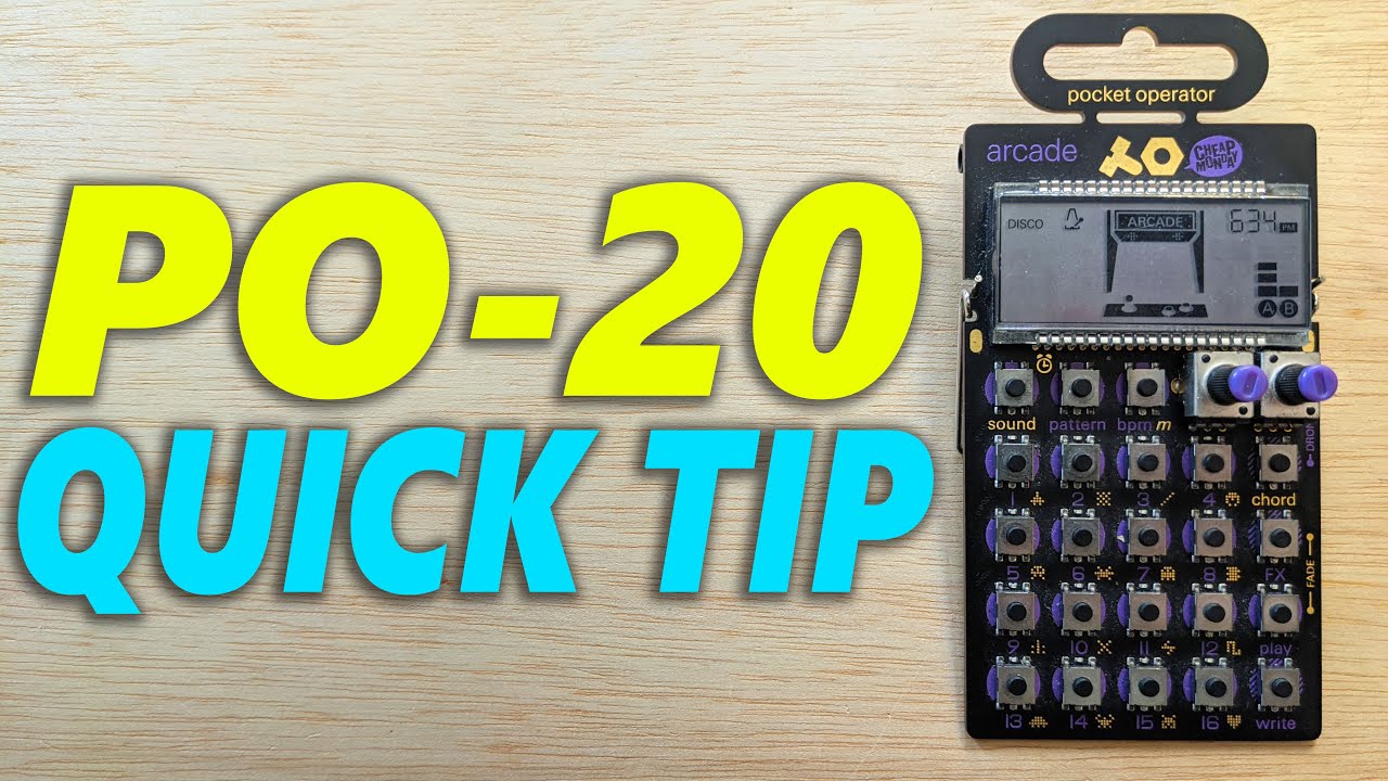 PO-20 Quick Tip: Easier Melodic Experimentation!