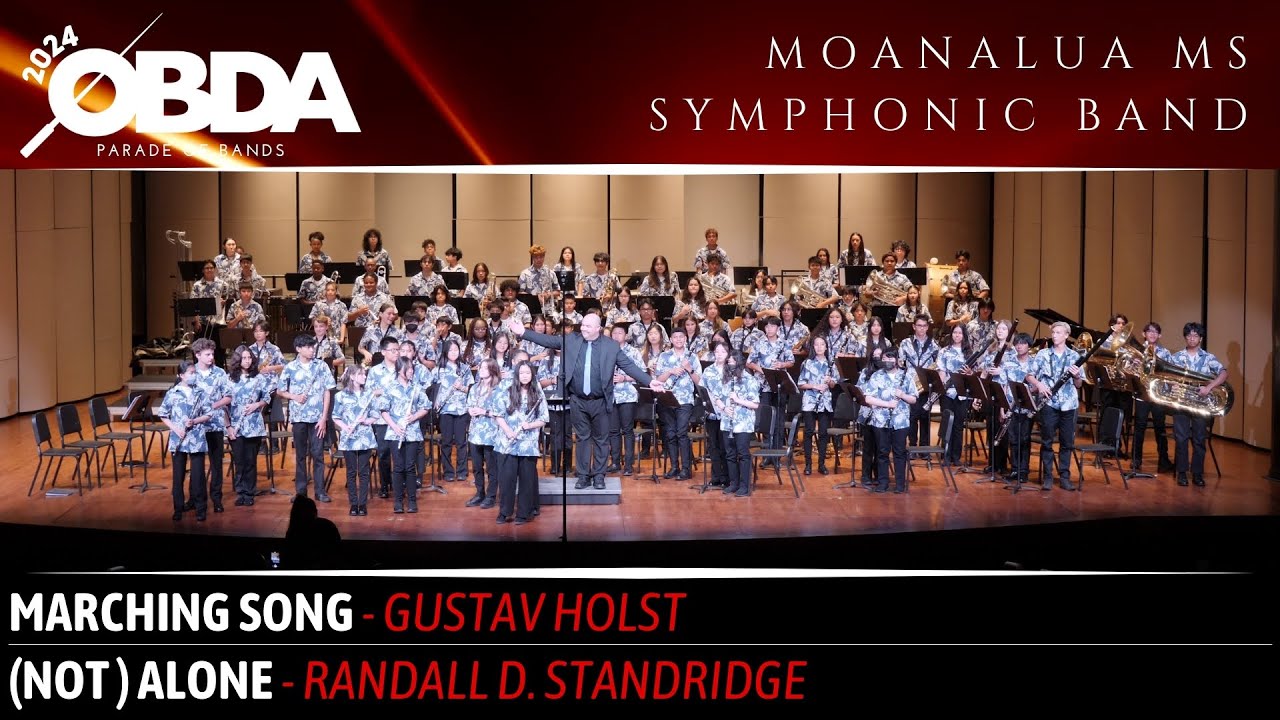 ① Marching Song ② (Not) Alone | Moanalua MS Symphonic Band | 2024 OBDA Parade of Bands