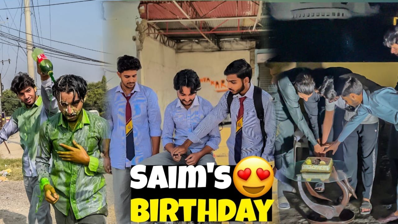 HAPPY BIRTHDAY JIGR🥳2 DOZEN EGGS THREW AT HIM😱SAIM KI TABIYAT KHRAB HO GAYE😥