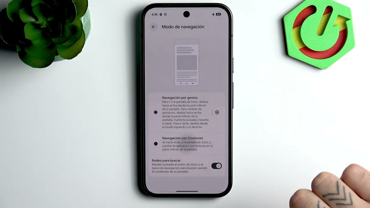 GOOGLE Pixel 10 &ndash; C&oacute;mo cambiar entre botones y gestos de navegaci&oacute;n