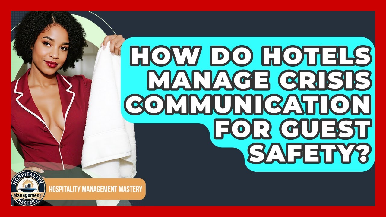 How Do Hotels Manage Crisis Communication For Guest Safety? - Hospitality Management Mastery