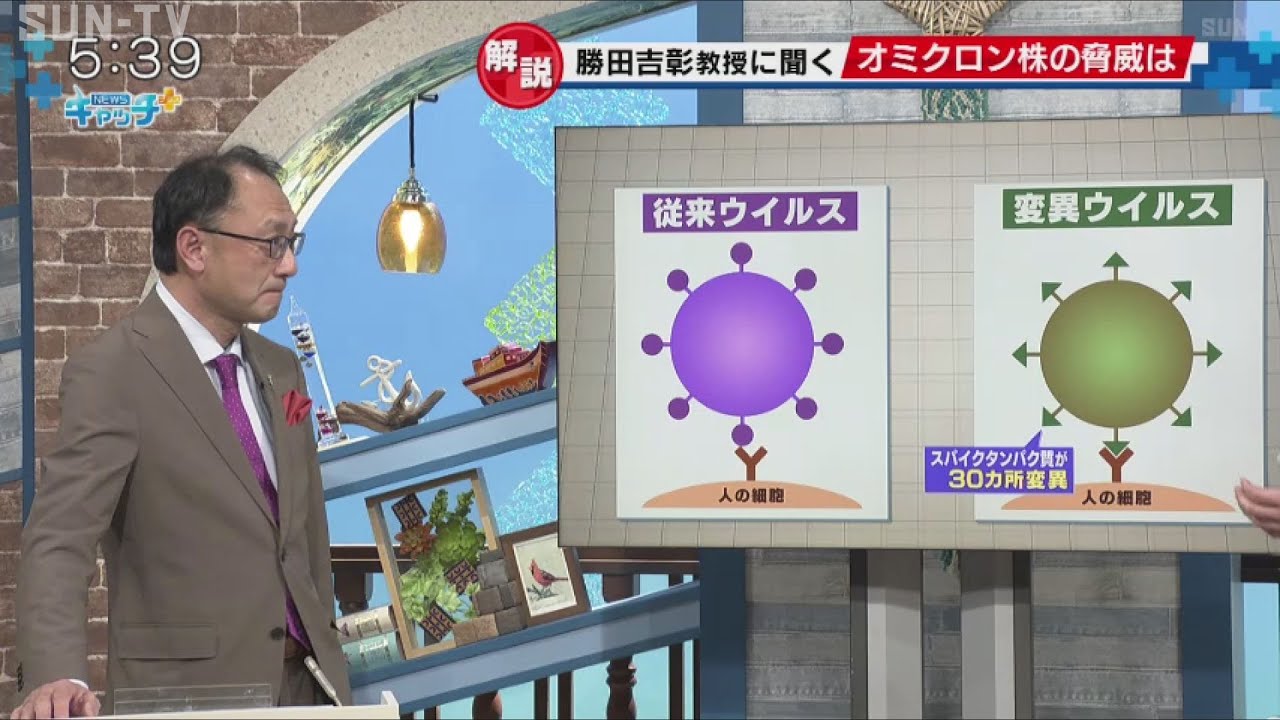 勝田吉彰教授に聞く「新たな変異株オミクロン」とは？