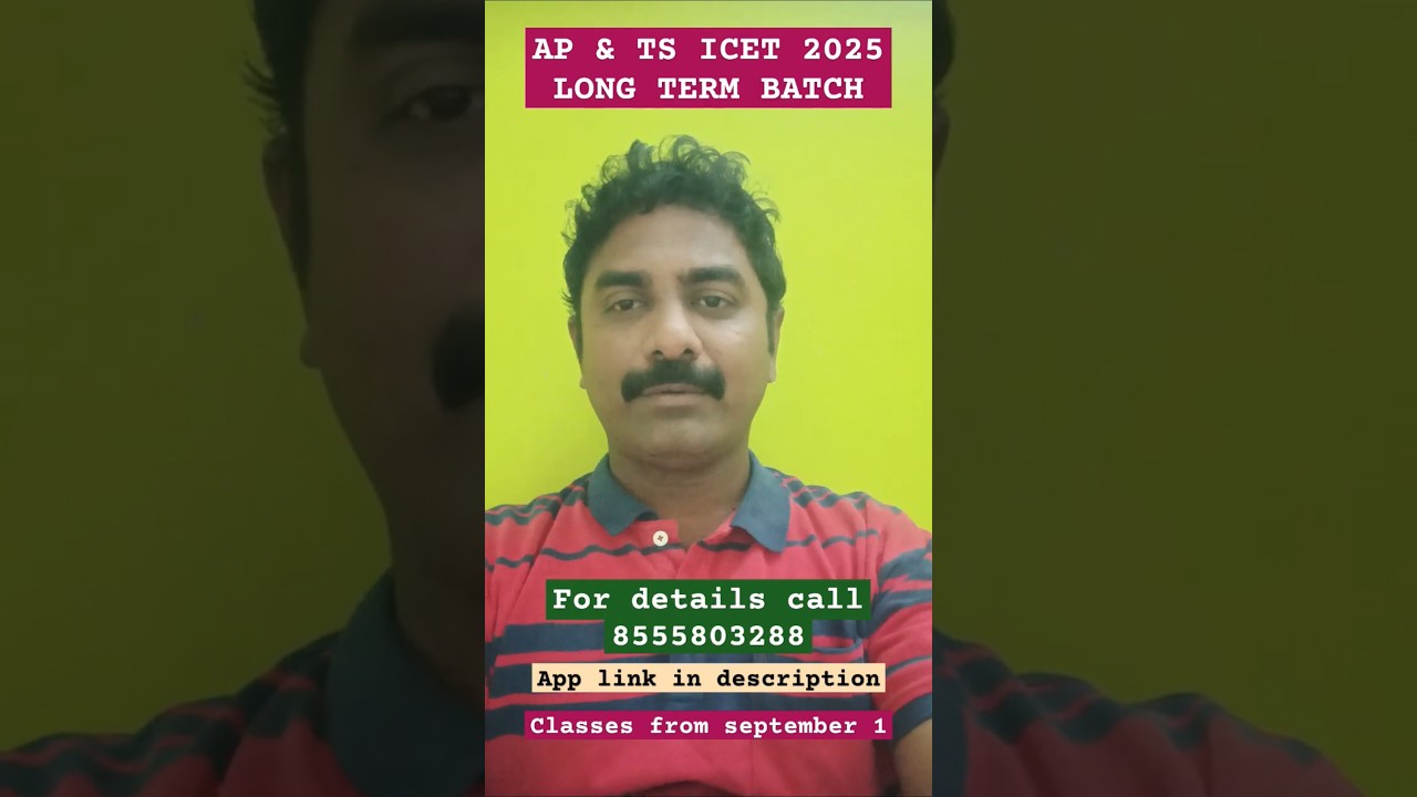 ICET 2025 LONG TERM BATCH / TS ICET / AP ICET /IQ ACADEMY