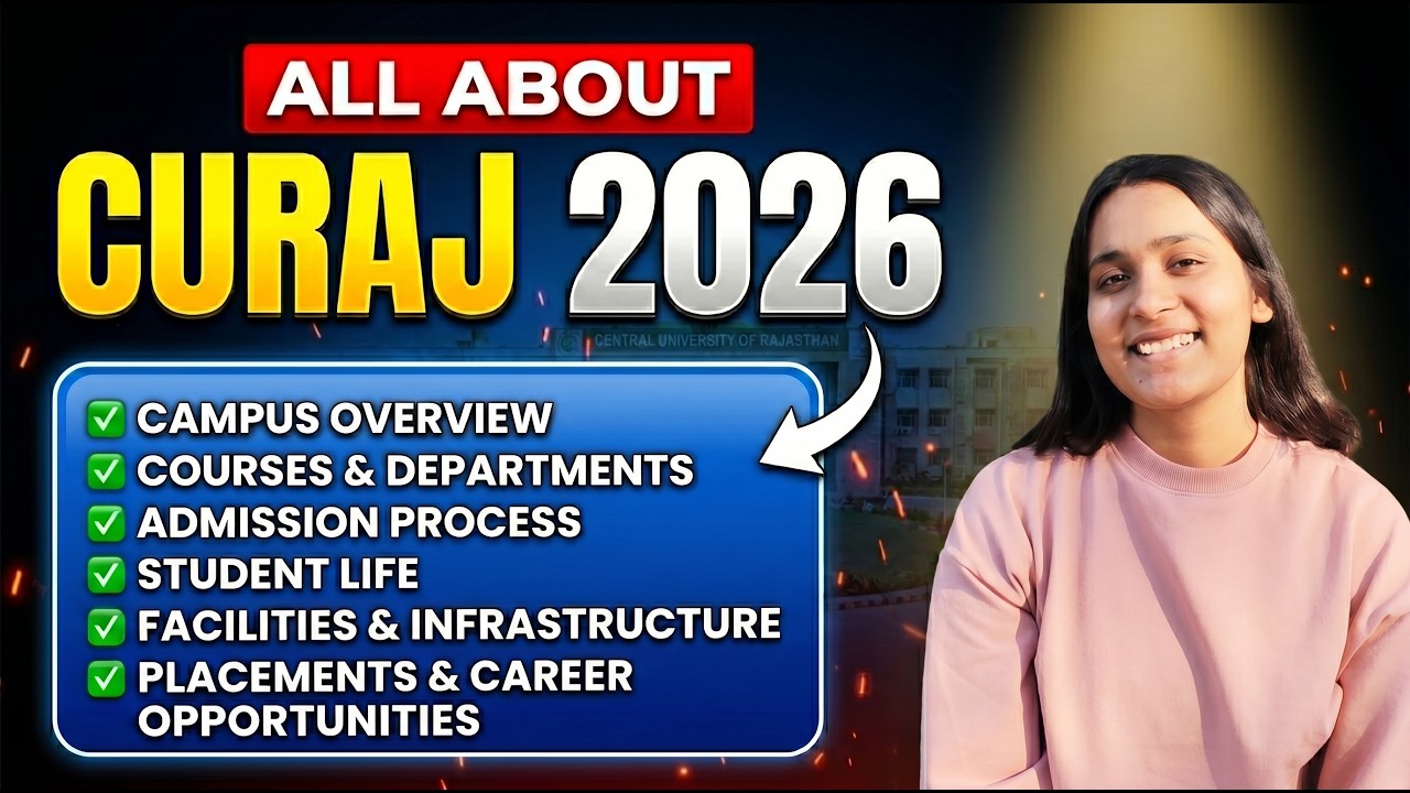 Central University of Rajasthan Complete Guide 2026 🔥| Admission, CUET, Fees, Hostel, Placements🎓
