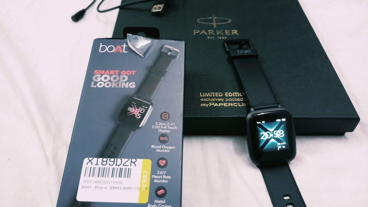 boat storm smart watch unboxing and review