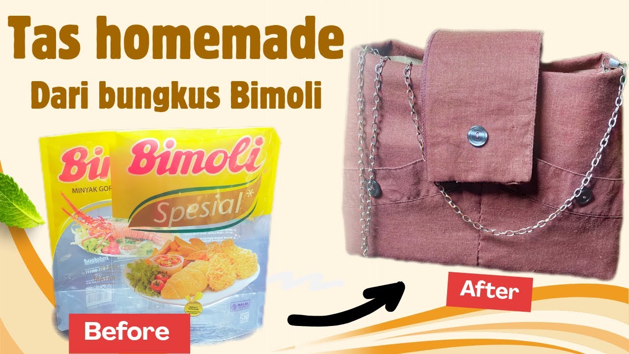 Membuat tas dari sampah plastik