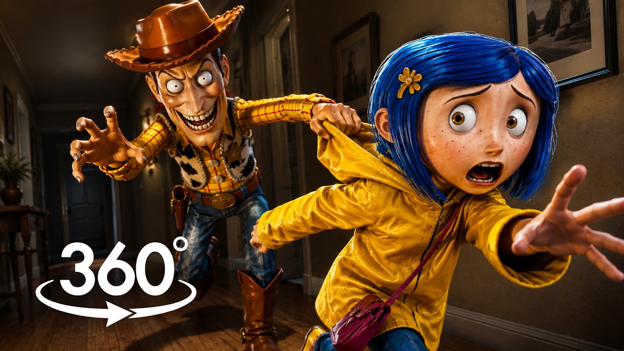 Toy Story 5 Woody Broke In&hellip; Then He Grabbed Coraline 😱 | Coraline VR 360&deg;