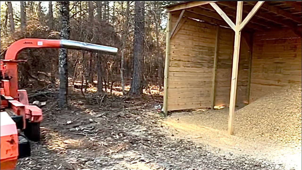 Salsco 30 shaving mill setup - new shavings shed!
