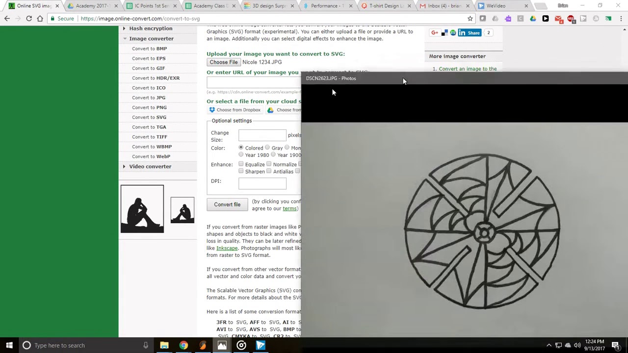 3D Printing Basics Creating a Sculpture #2 JPG to SVG Conversion