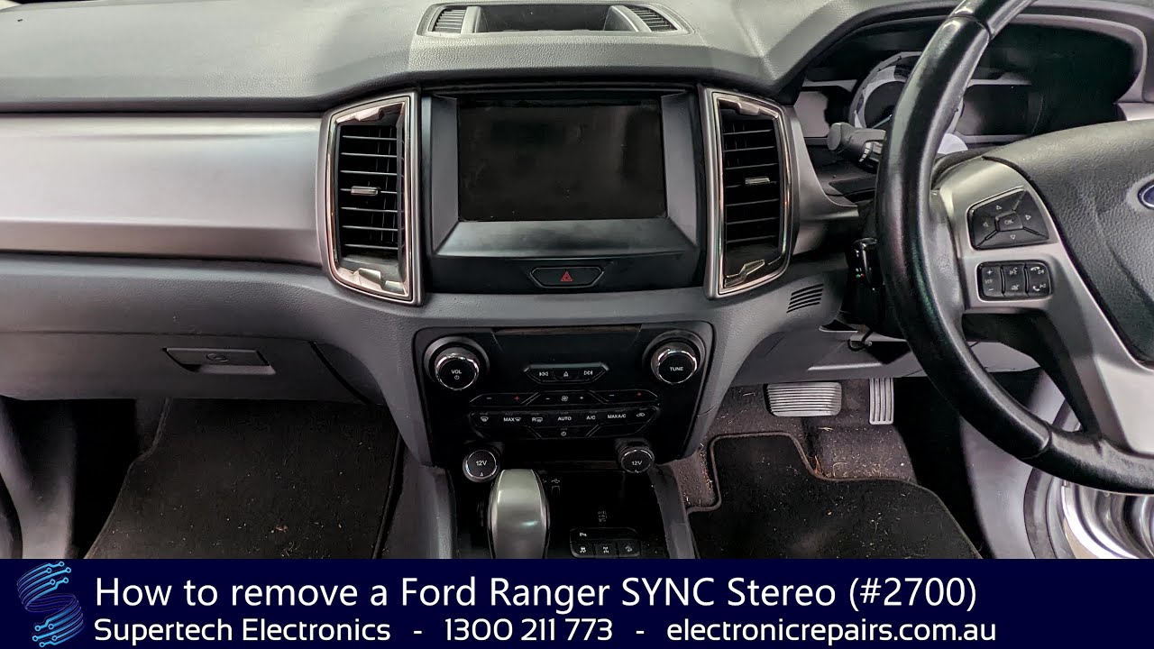 How to remove a Ford Ranger SYNC Stereo (#2700)