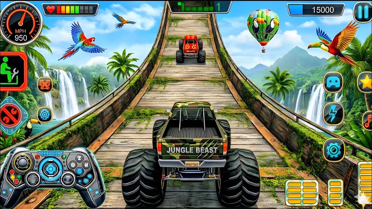 Monster Truck impossible Driver - Mega Ramps Extreme Stunt - Gt Car Racing Android Gameplay 2026