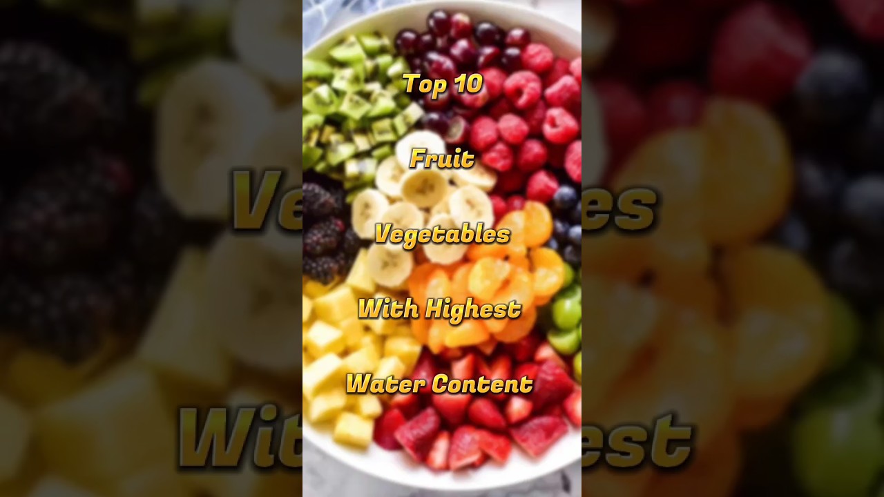 Top 10 Fruits And Vegetable With Highest Water Content #shorts @KnowAboutWorld5273