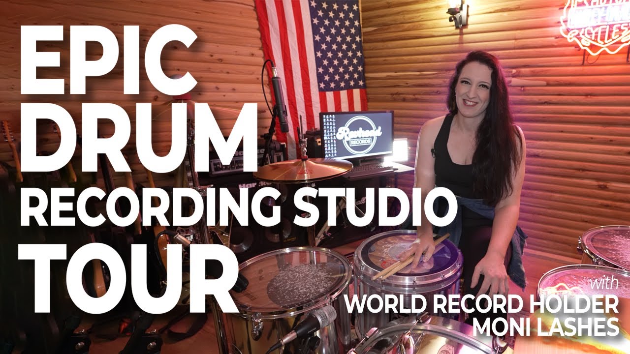 EPIC DRUM RECORDING STUDIO TOUR 2024 | Moni Lashes of Revhead Records #drums #recordingstudio