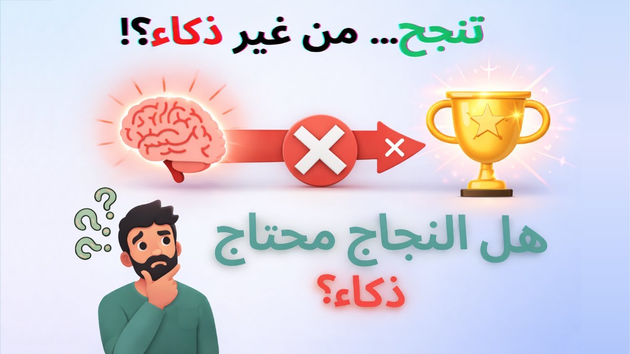 هل الذكاء شرط للنجاح؟ | ازاي تنجح حتى لو مش ذكي؟