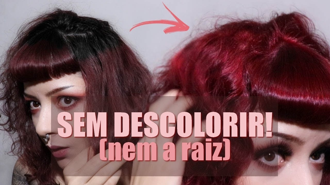 Como CLAREAR cabelo VERMELHO ESCURO/MARSALA? | Intensificador de vermelho Avora 0/6 funciona PURO?