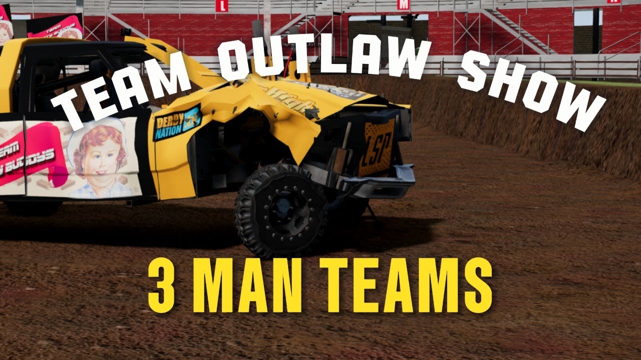 Outlaw Demolition Derby (BeamMP) 3 MAN TEAMS!