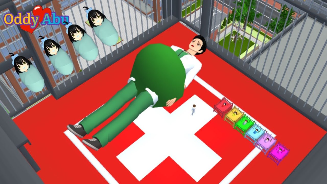 Dokter Taiga Jadi Raksasa Hamil Besar Melahirkan Di Rooftop Rumah Sakit 😱 Sakura School Simulator