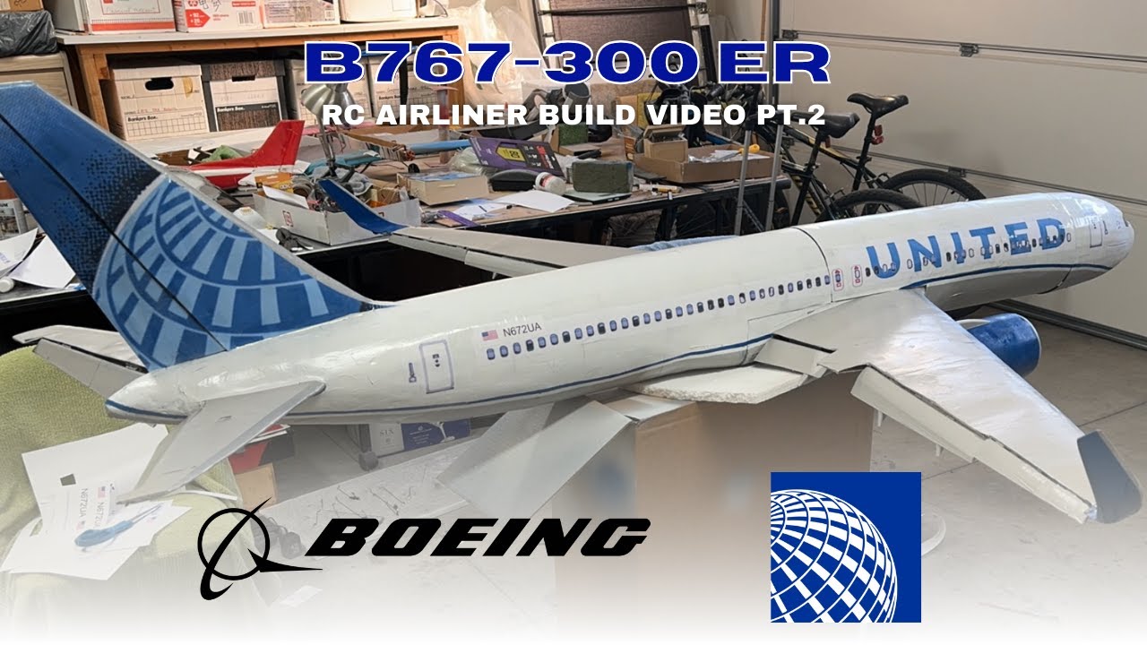 Build Video Pt. 2: 7ft long RC Boeing 767-300ER