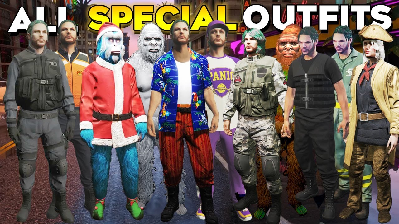 GTA 5 Online: как разблокировать все особые костюмы