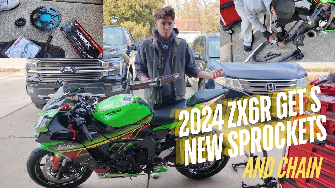 2024 ZX6R NINJA Gets NEW Vortex Sprockets and Chain | HOW TO |
