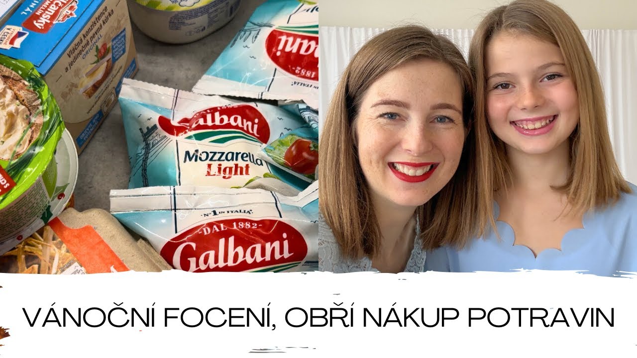 VÁNOČNÍ FOCENÍ📸| OBŘÍ NÁKUP POTRAVIN🛒| VELMI NÁROČNÝ DEN💉