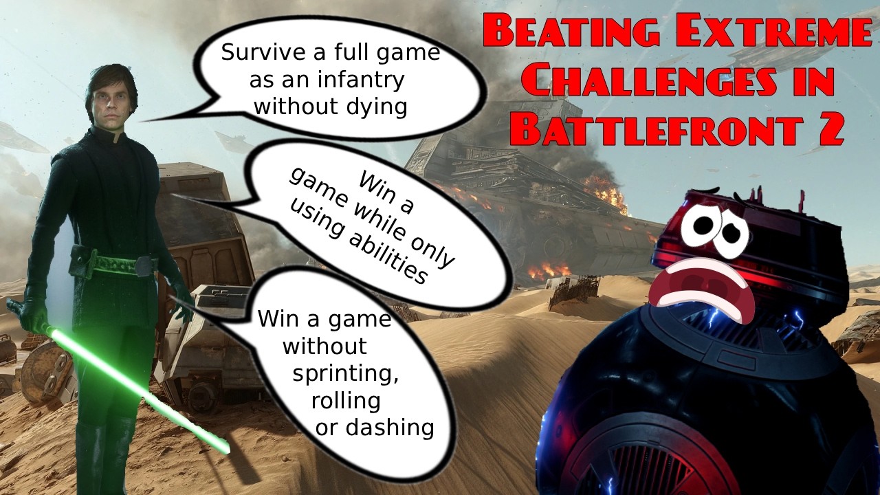 Beating EXTREME challenges in Battlefront 2... (ft. my brother)