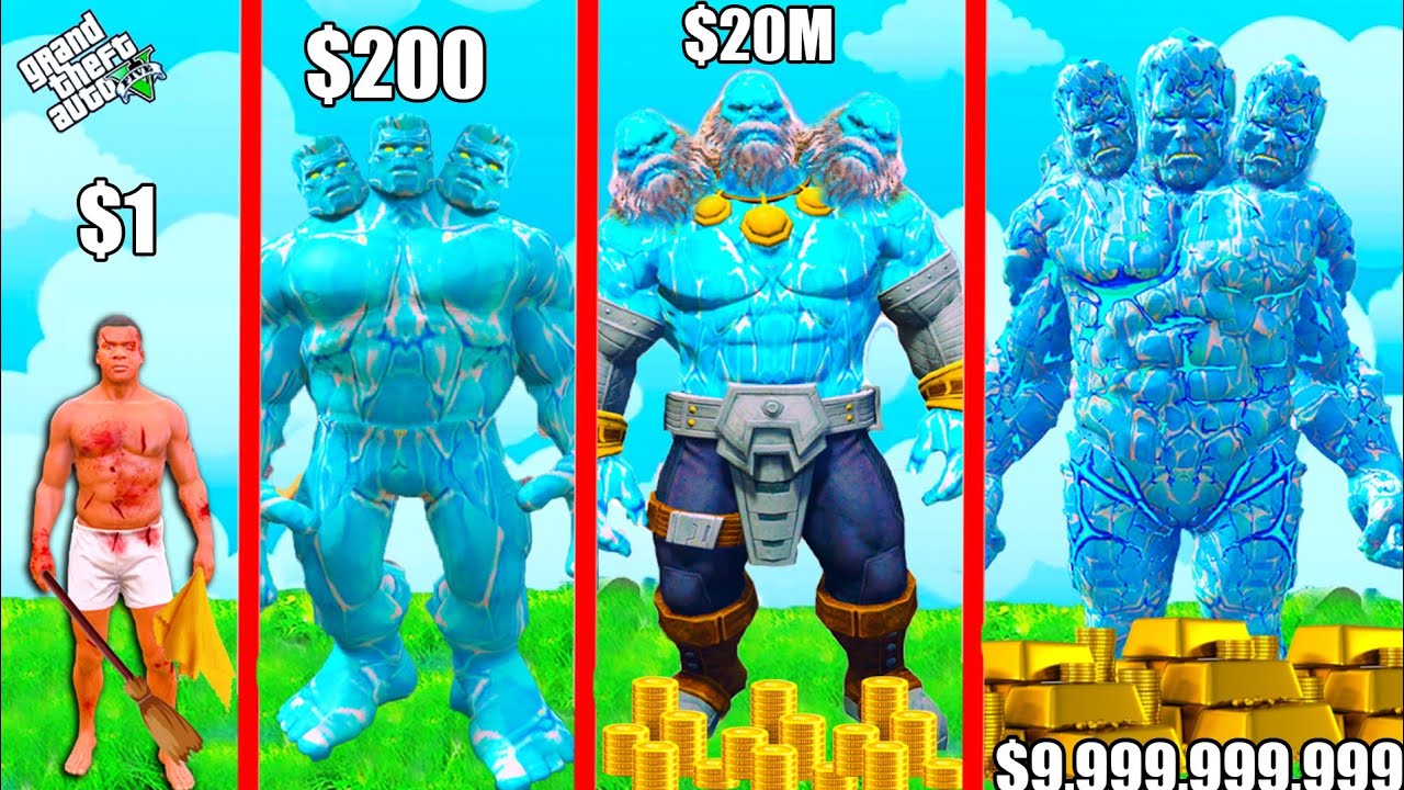 FRANKLIN Growing BIGGEST ICE HULK In GTA 5!