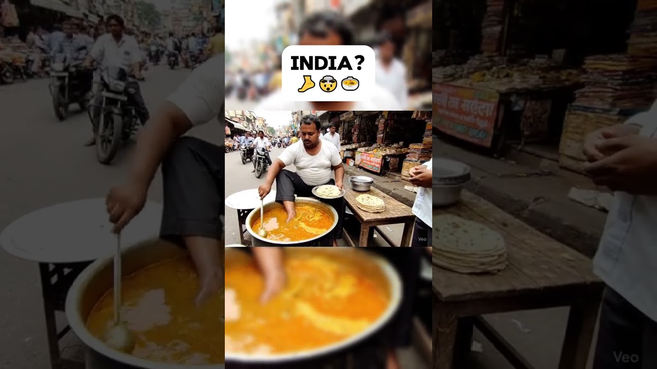 El hombre que cocina con los pies en India 😱 | Street Food
