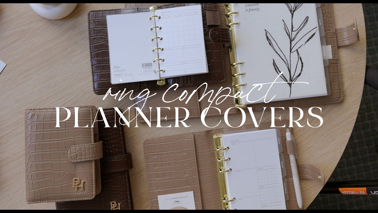 Ring Compact Planner Covers | Pocket, Personal and A5 Rings