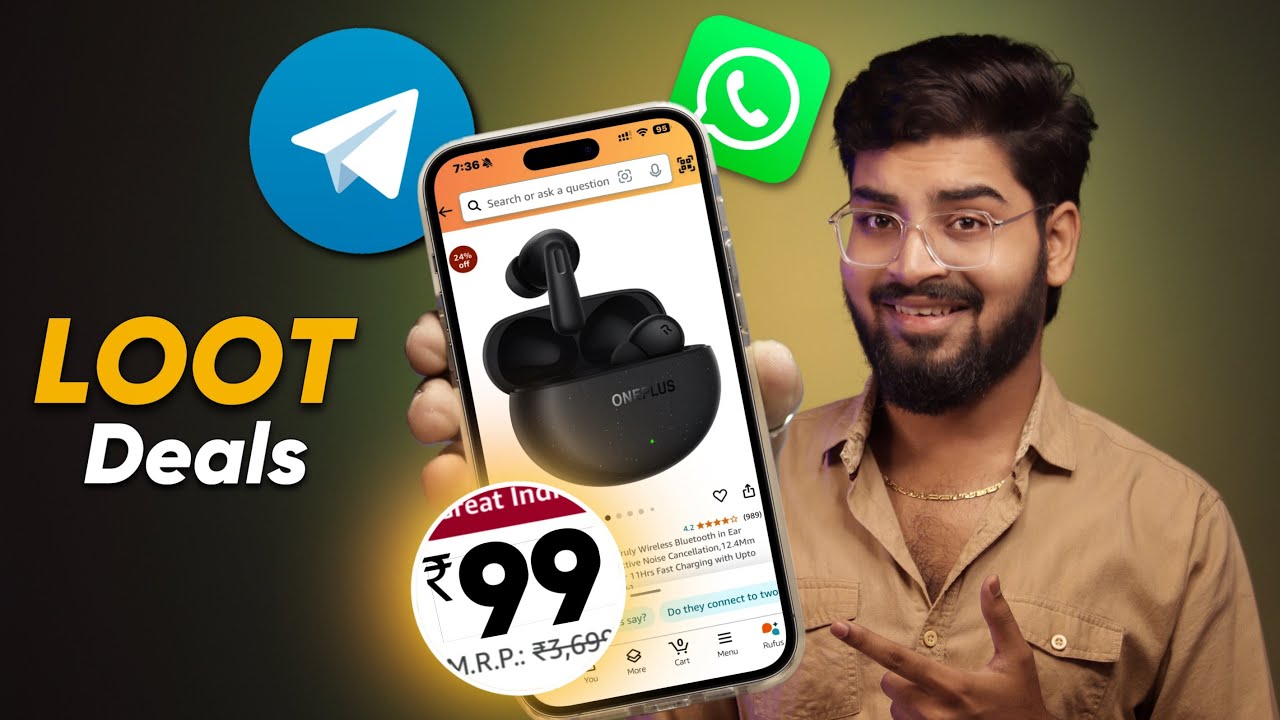Crazy Discounts & LOOT Deals on Telegram Channel & WhatsApp Channel / Group Link 😱