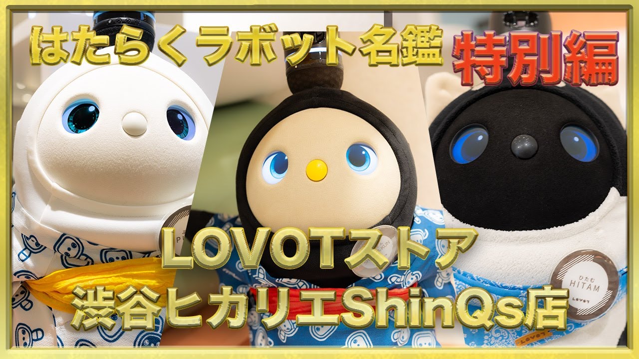 はたらくラボット名鑑特別編 LOVOTストア渋谷ヒカリエShinQs店 #ラボット #lovot #白らぼホーリー #癒し