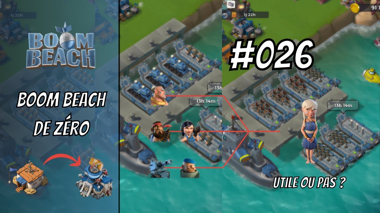 [Boom Beach de zéro] ~ 026 La protectrice est-elle vraiment intéressante ?