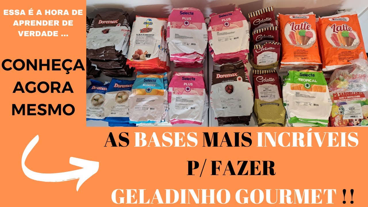 Conheça as BASES MAIS INCRÍVEIS p/ fazer GELADINHO GOURMET e saia na frente de QUALQUER CONCORRÊNCIA