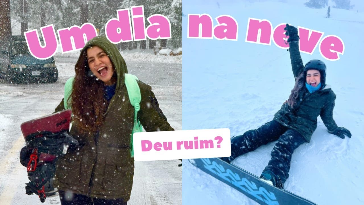 Minha Primeira Vez no Snowboard | Semestre na Califórnia! #Vlog 1