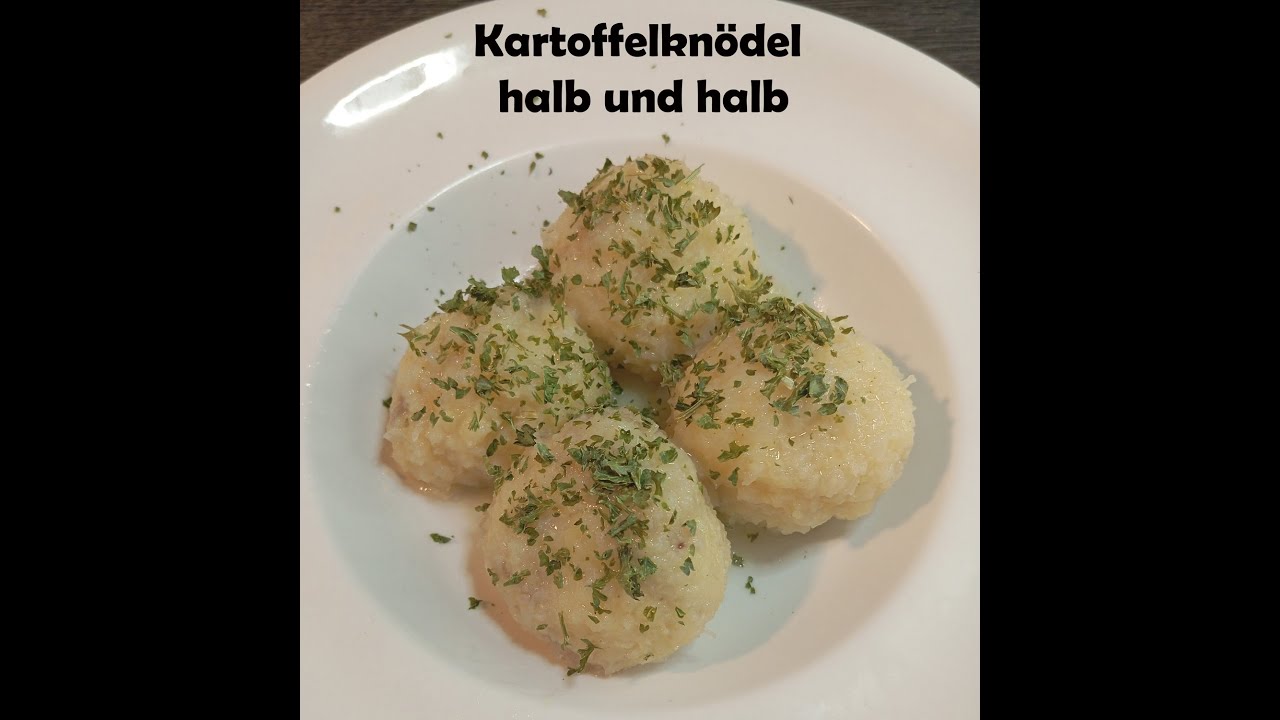 Kartoffelkn&ouml;del halb und halb, Kartoffelkl&ouml;&szlig;e selber machen
